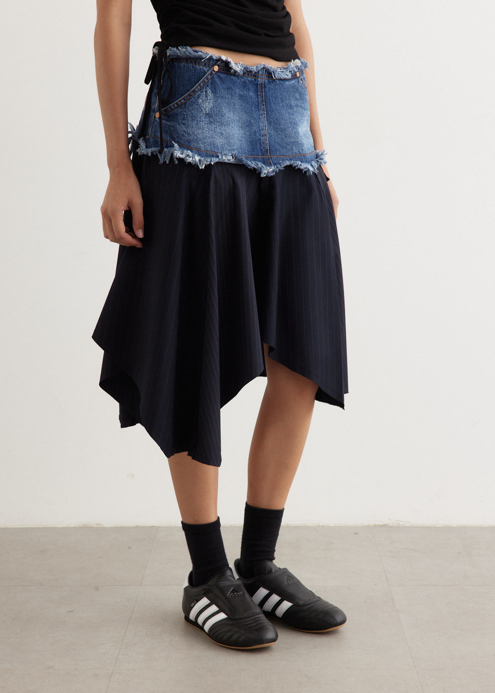 Denim Combination Fairy Skirt