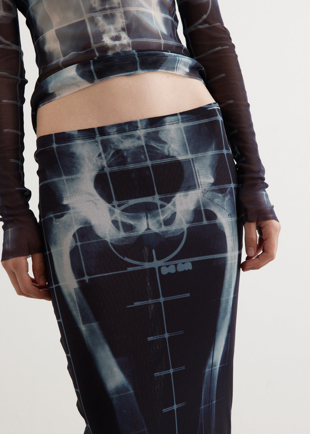 Mesh Long Skirt