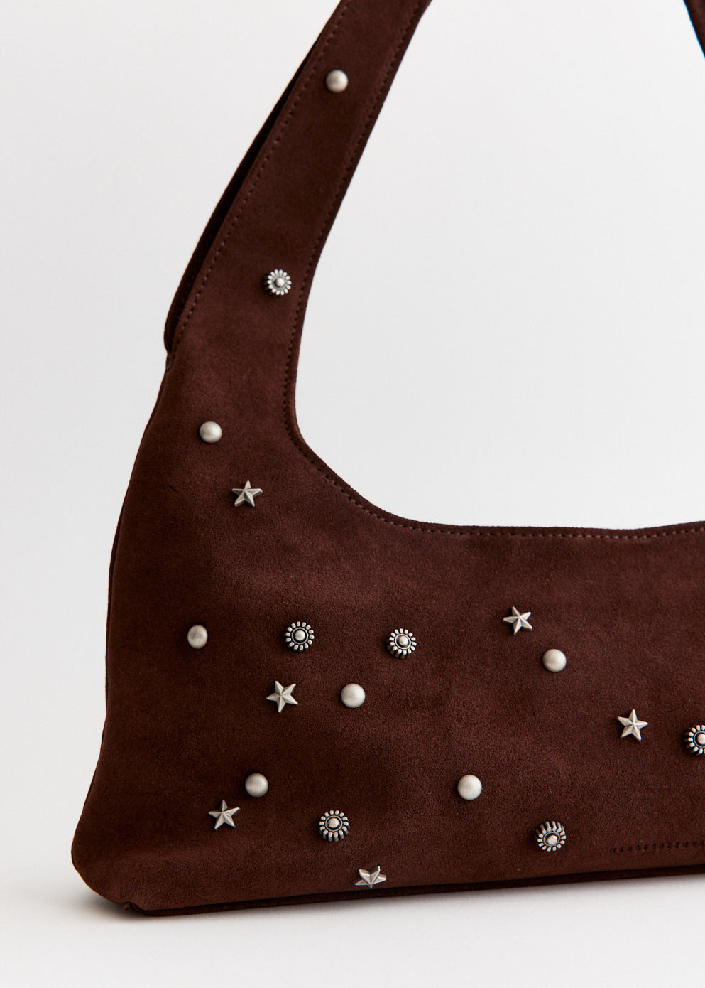 Studded Halter Hobo Bag