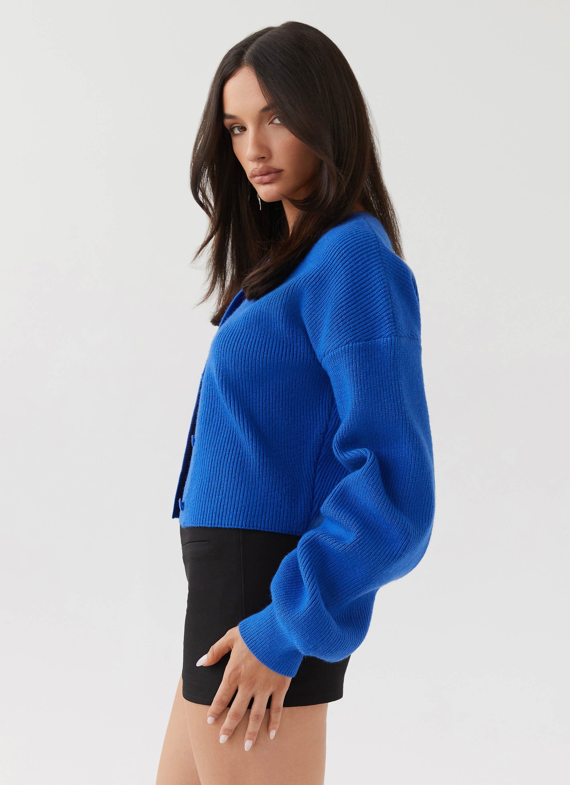 Daphne Knit Cardigan - Cobalt