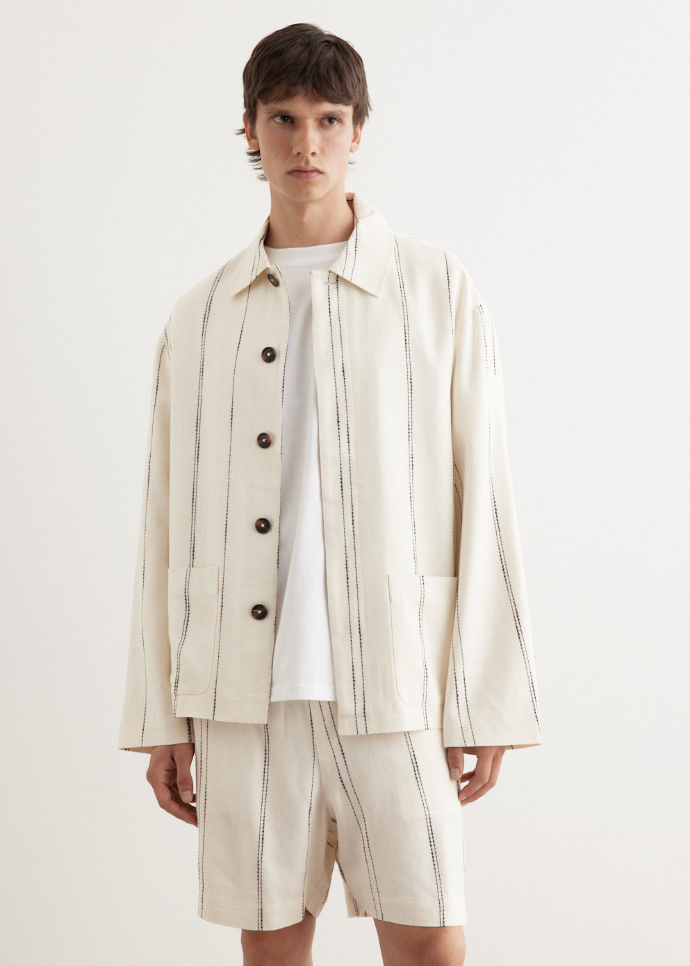 Woven Stripe Resort Jacket