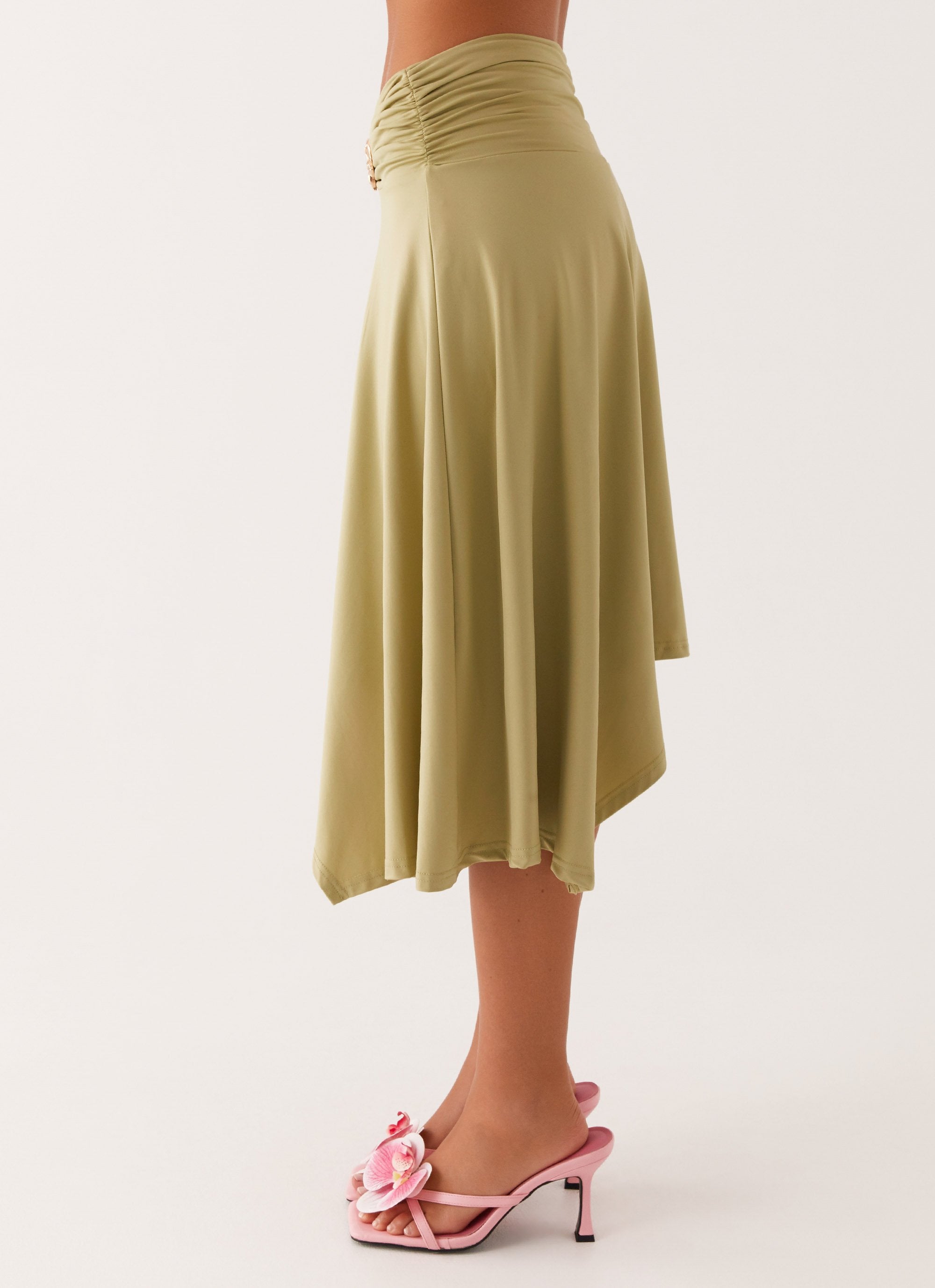 Dolly Midi Skirt - Green