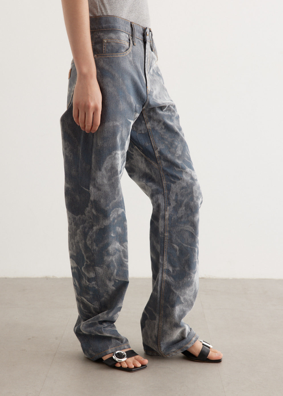 Low Rise Bowed Gusset Jeans