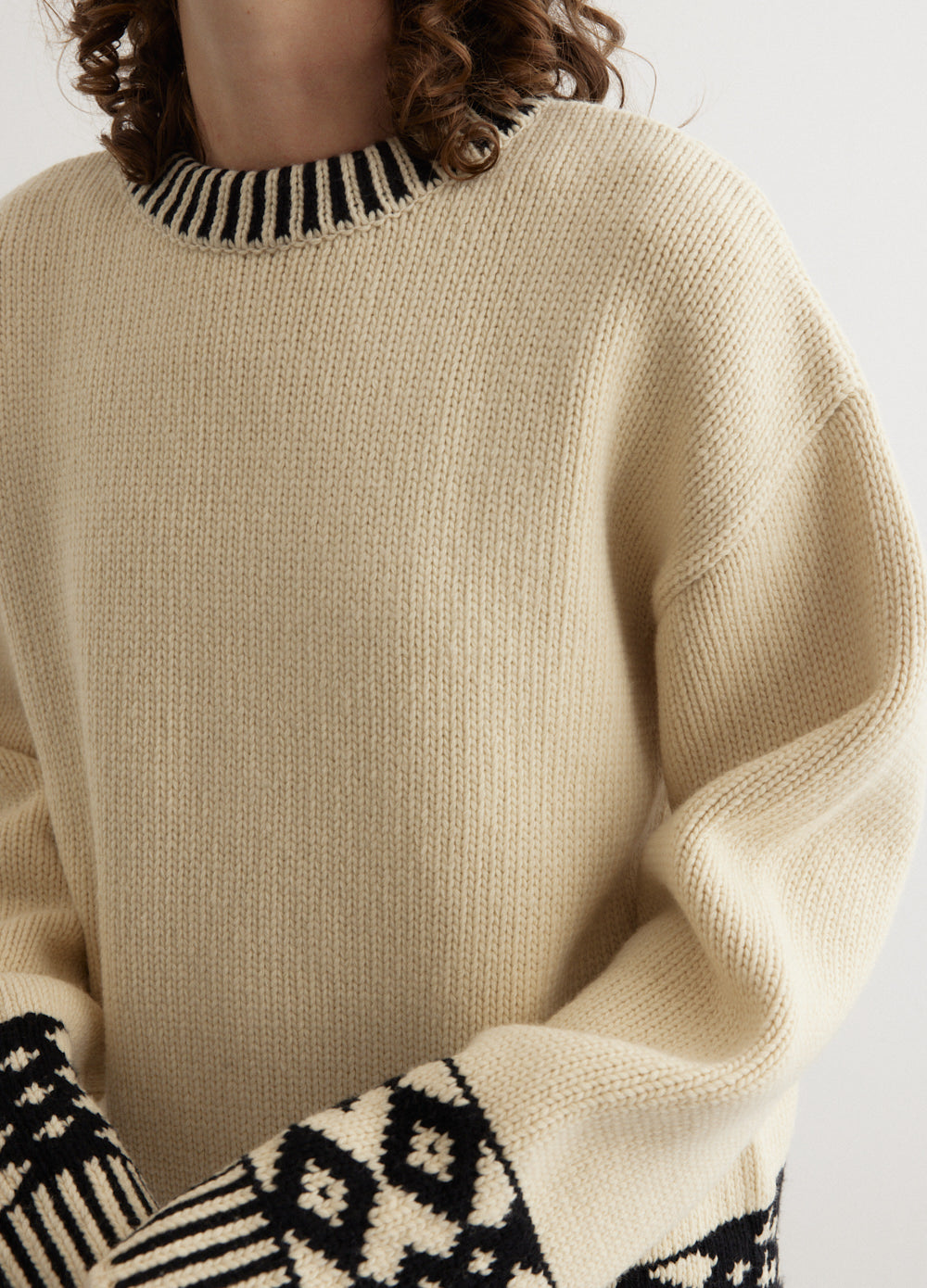 Jacquard Knit Sweater