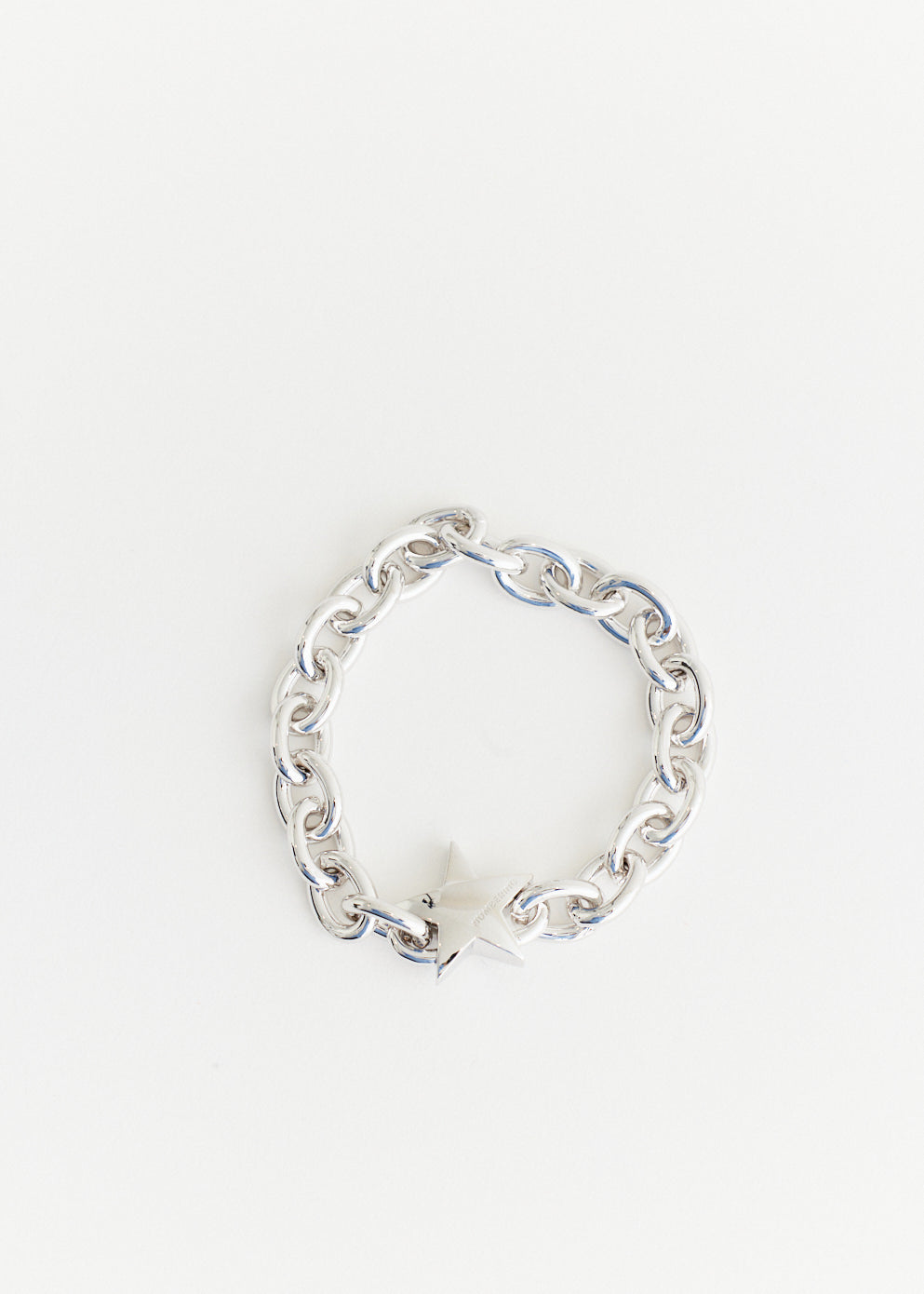 Star Clasp Oval Chain Bracelet