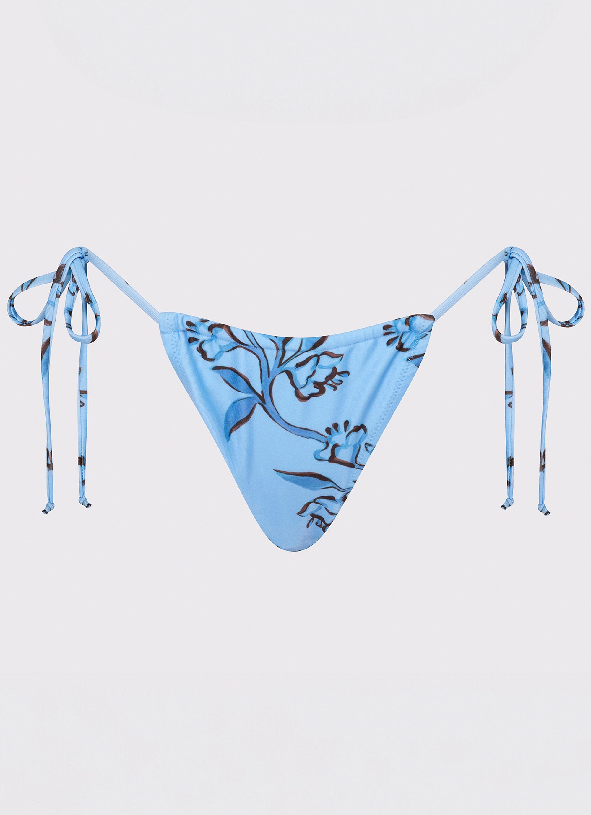 Calista Bikini Bottoms - Blue Floral Print