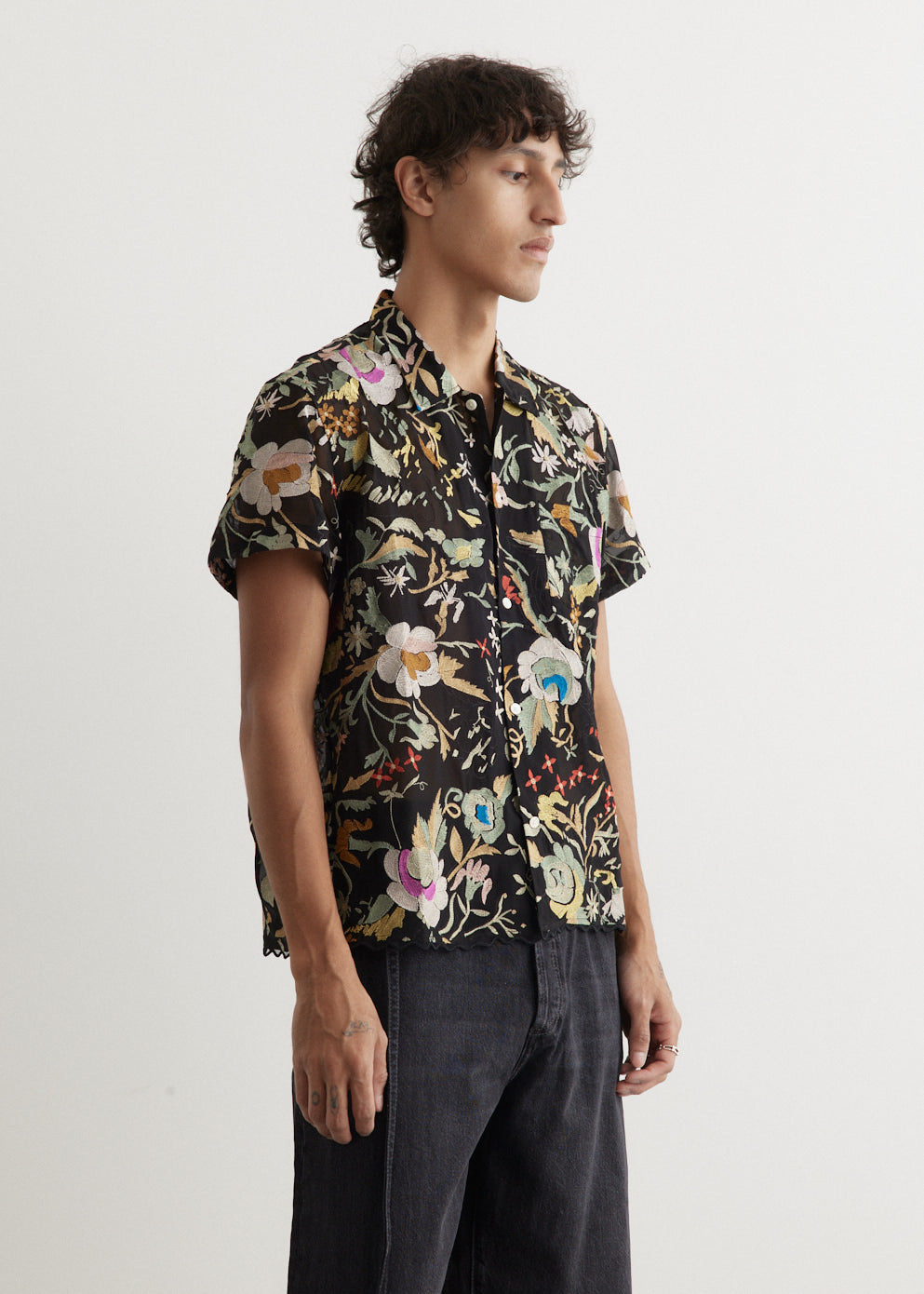 Heirloom Floral Short Sleeve Shirt