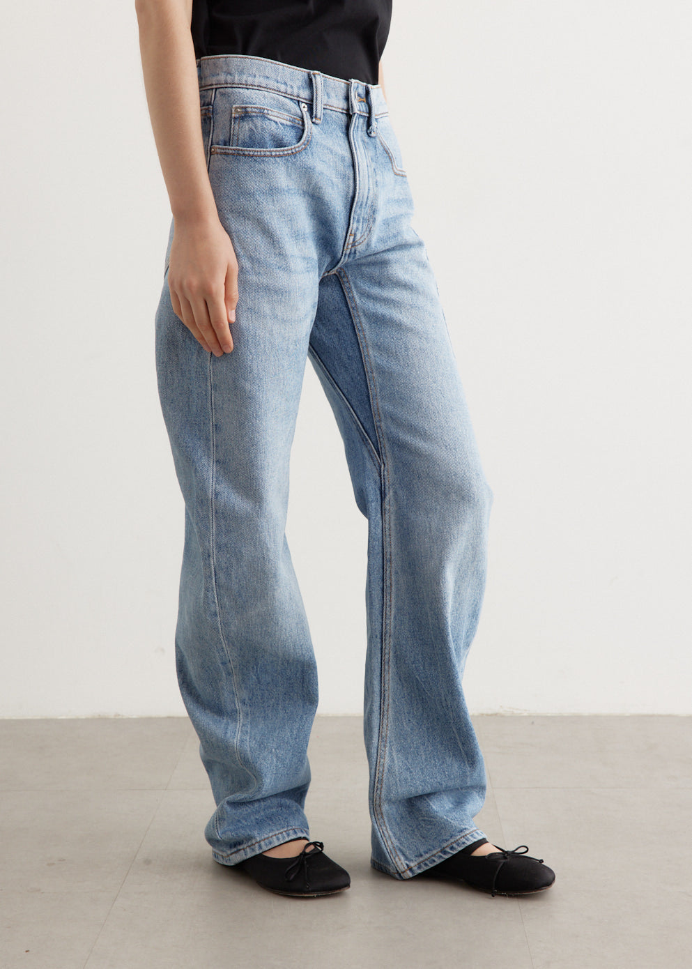 Mid Rise Bowed Gusset Jeans