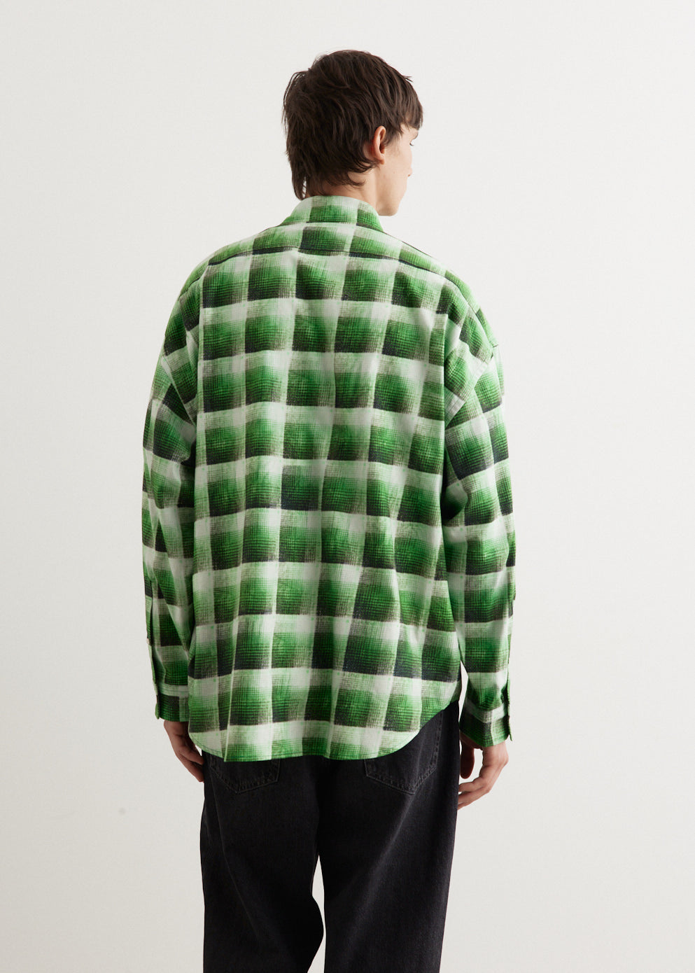 Setar Long Sleeve Printed Flannel Check Shirt