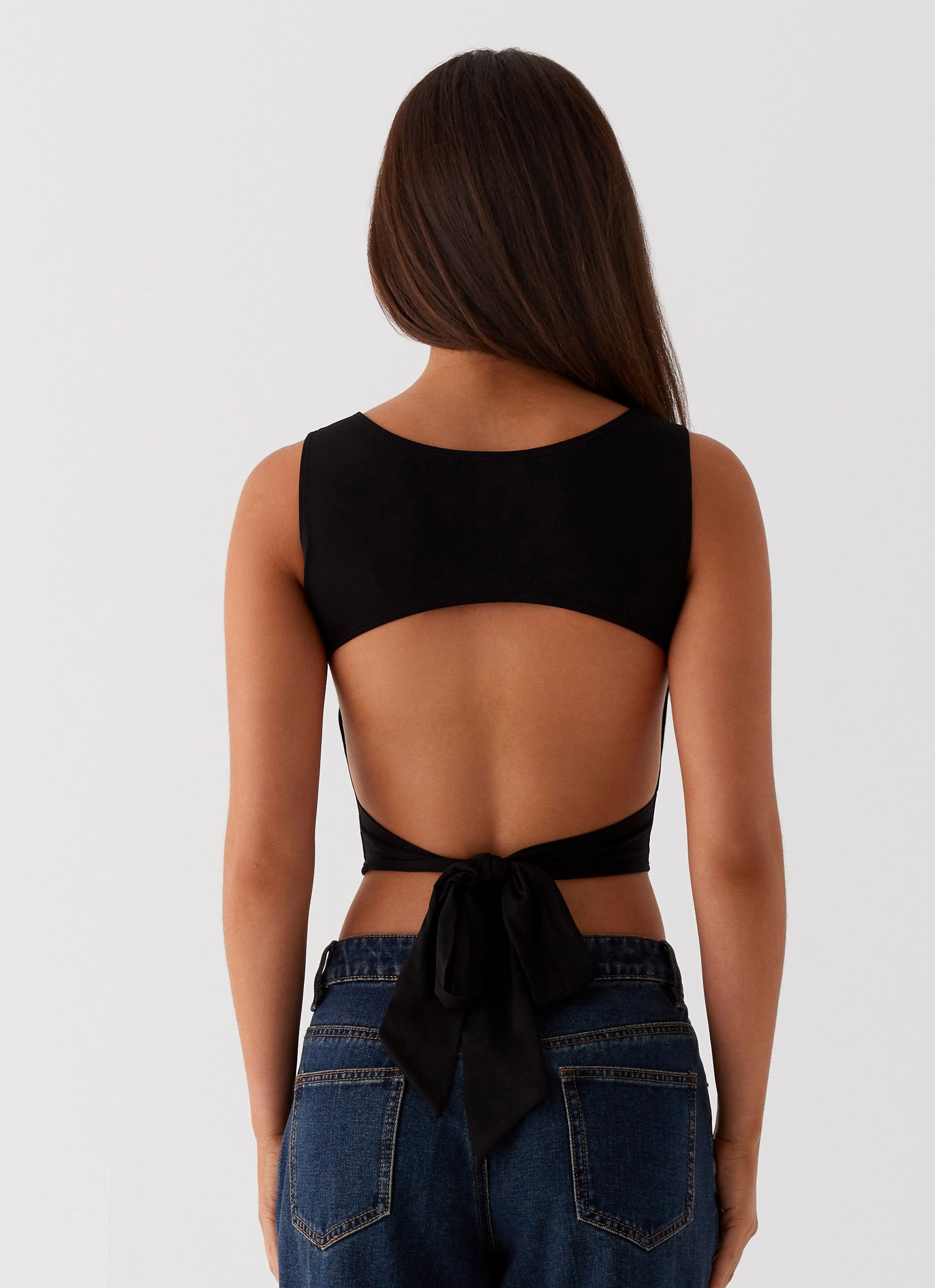 Saskie Crop Top - Black