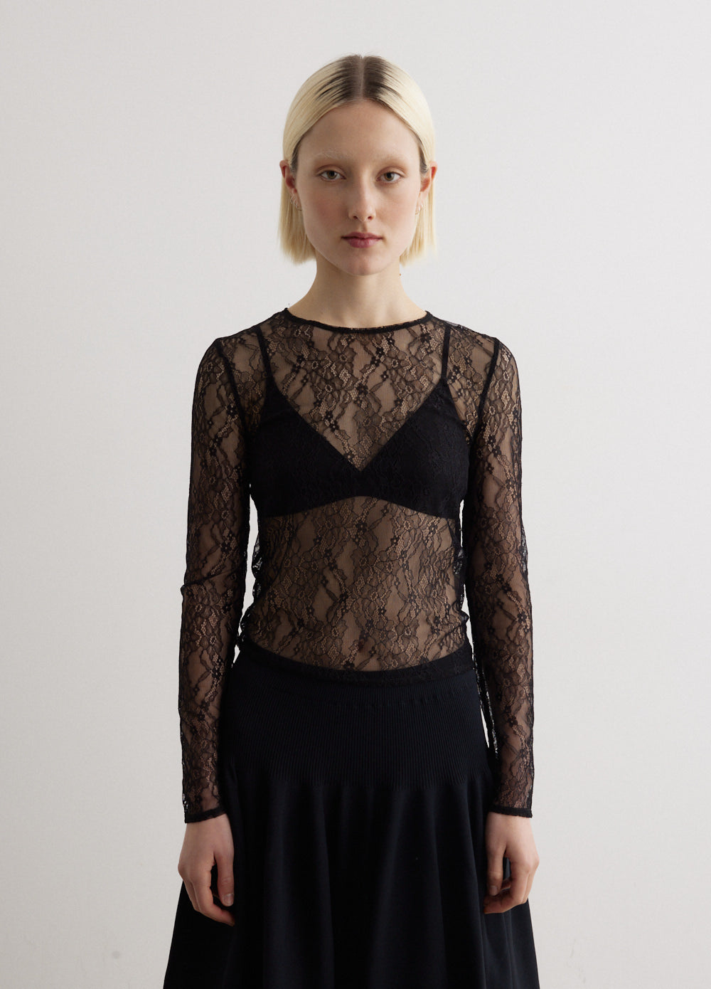 Field Lace Fitted Top