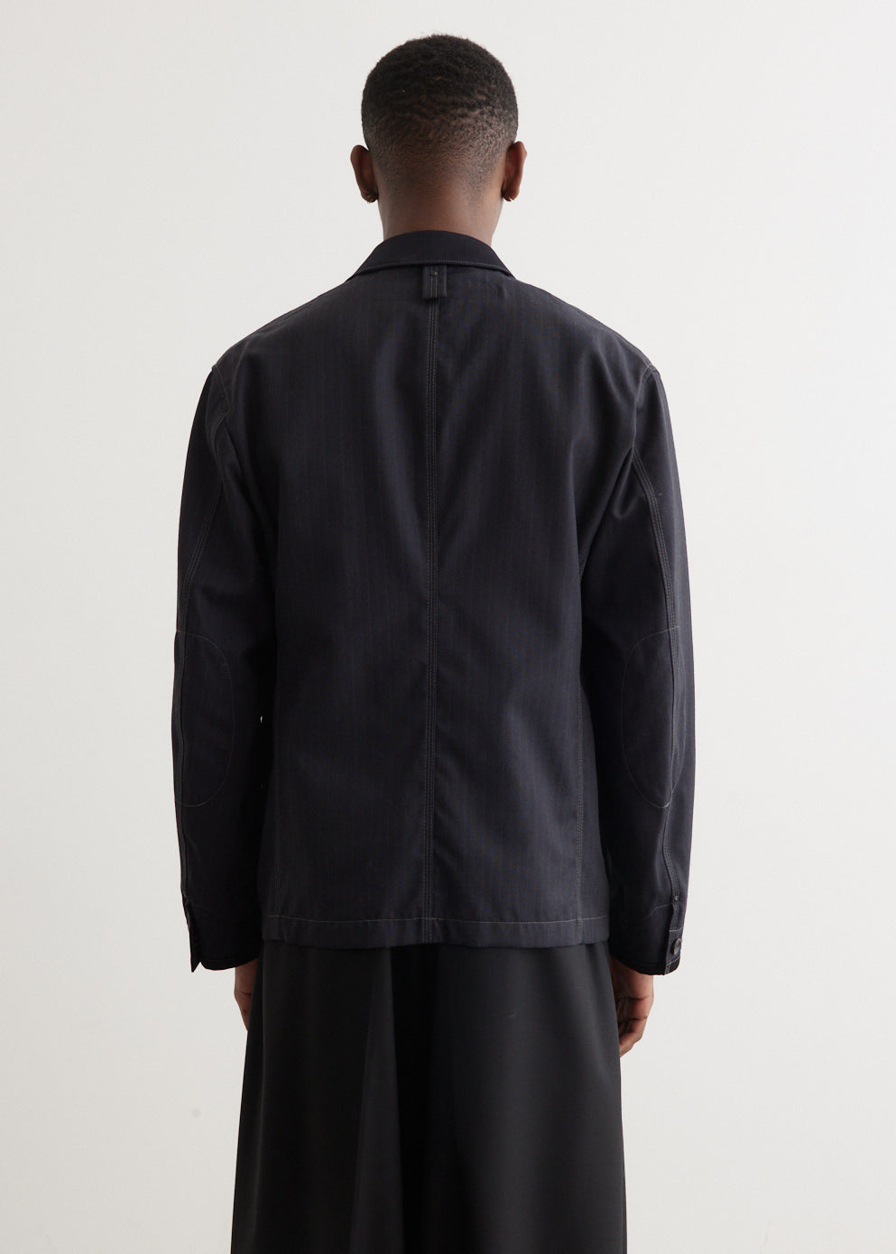 Polyester Wool Herringbone Jacket