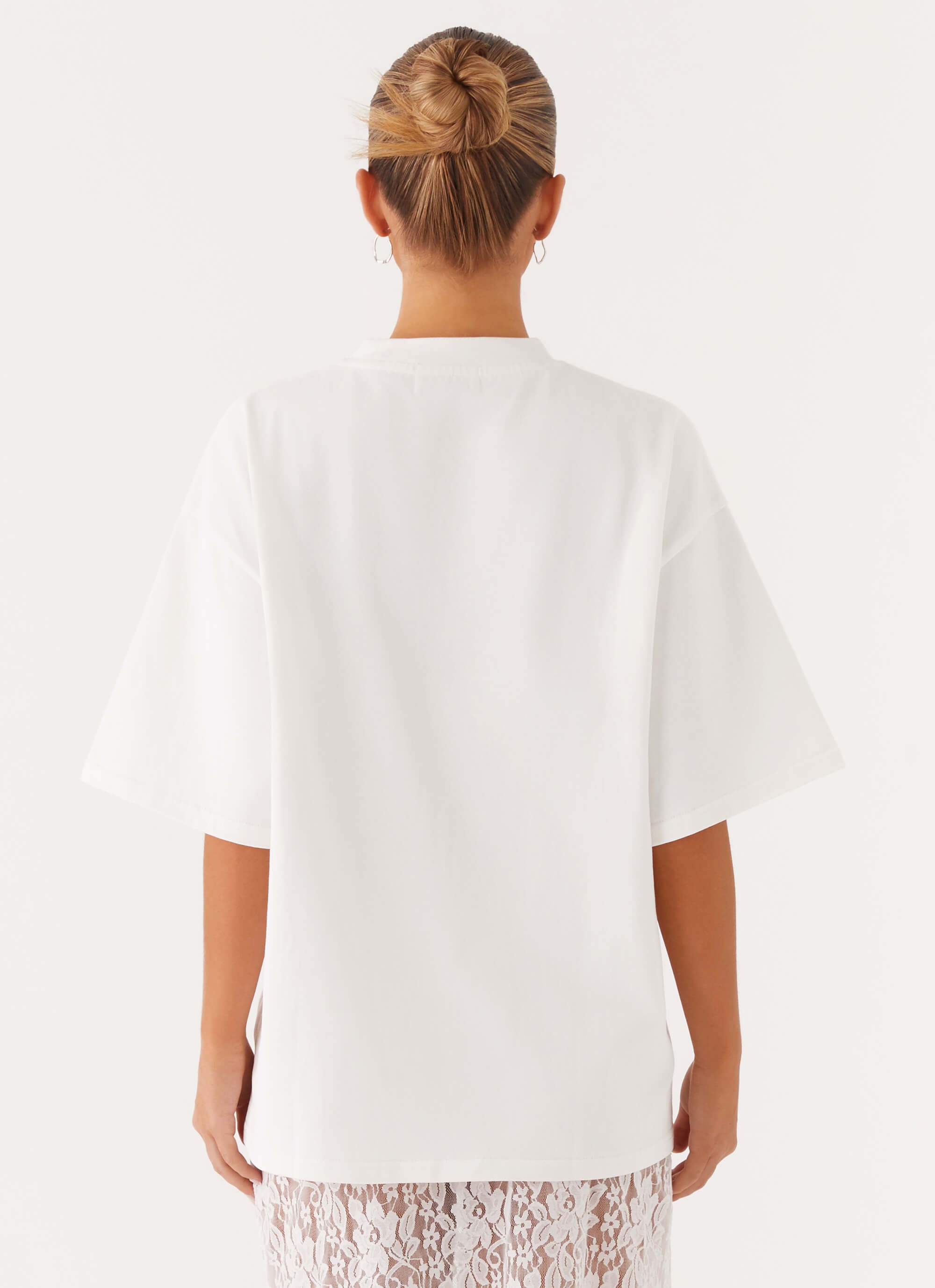 Signature Oversized Tee - White