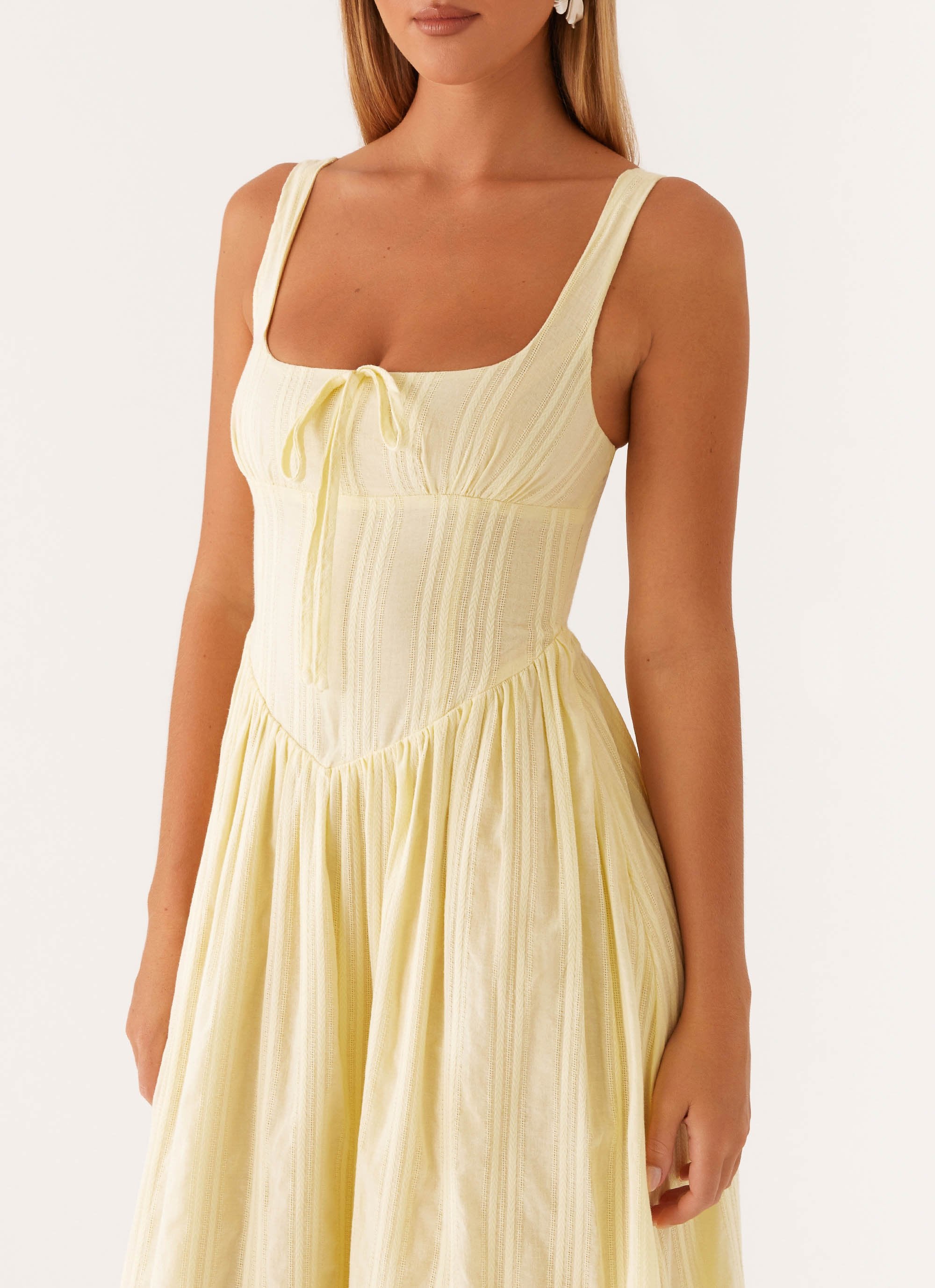 Pascuelle Midi Dress - Yellow