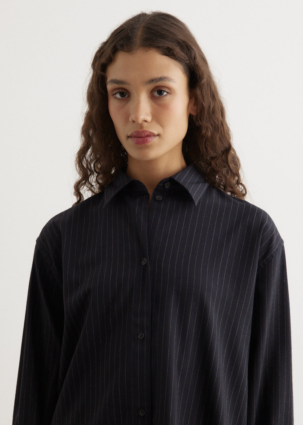 Relaxed Pinstriped Shirt