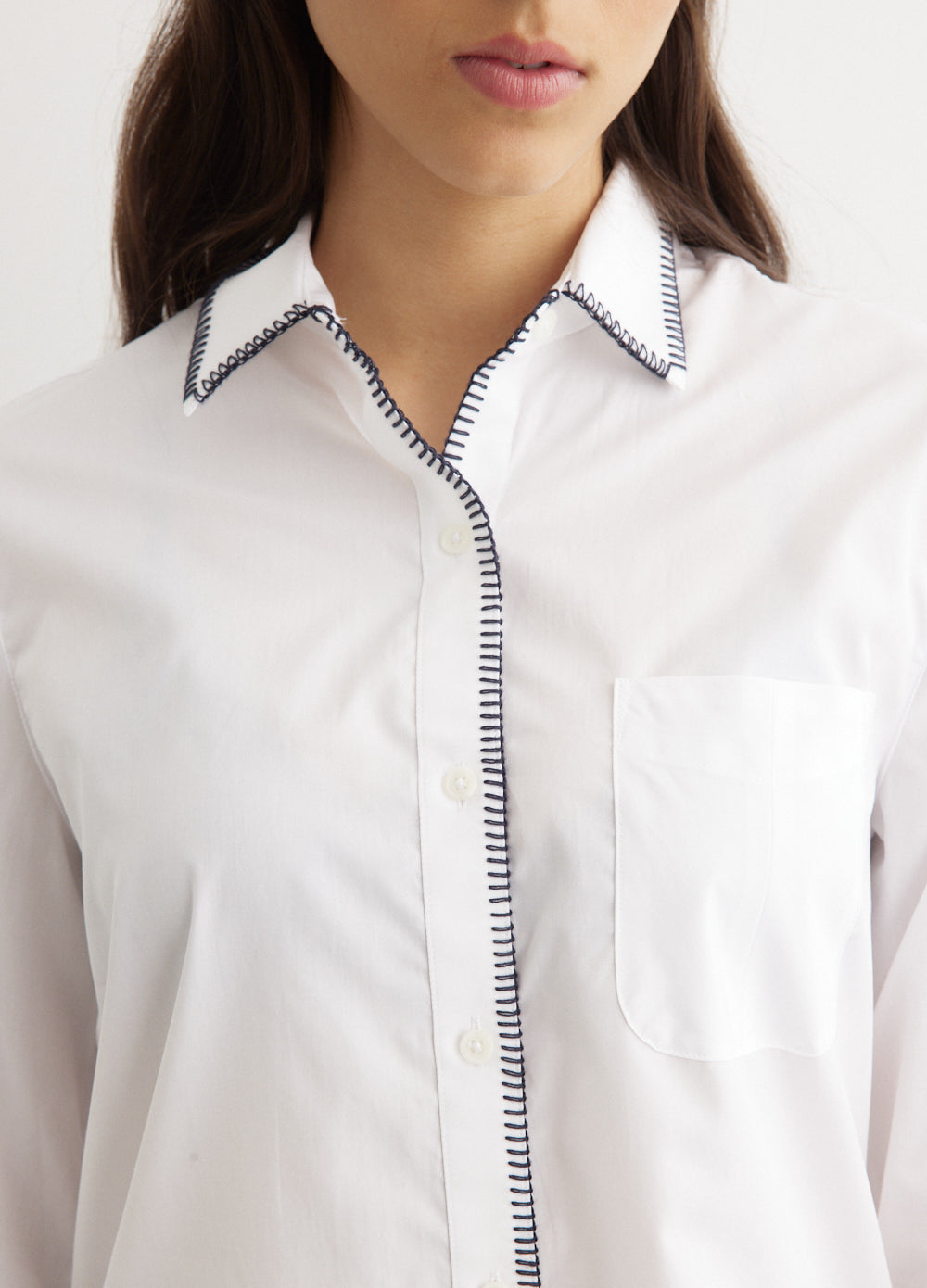 Maxine Blanket Stitch Shirt