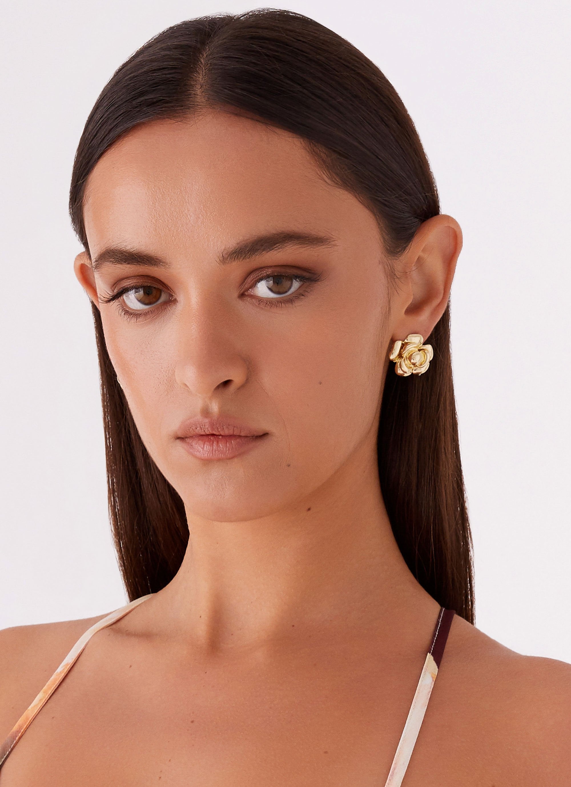 Pretty In Bloom Earrings - Gold