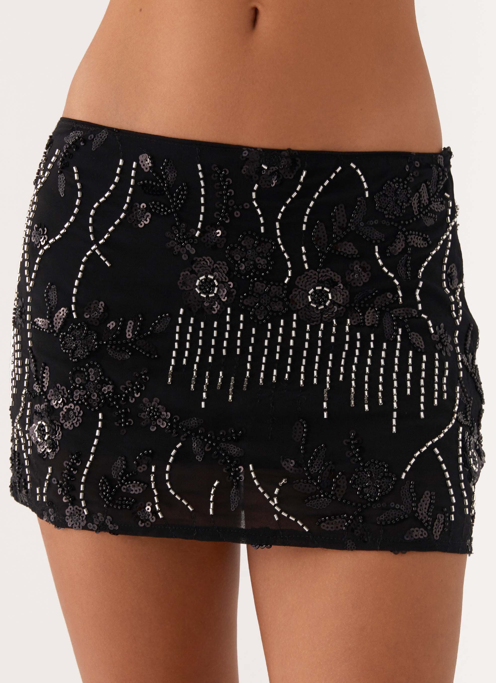 Adored By You Mini Skirt - Black