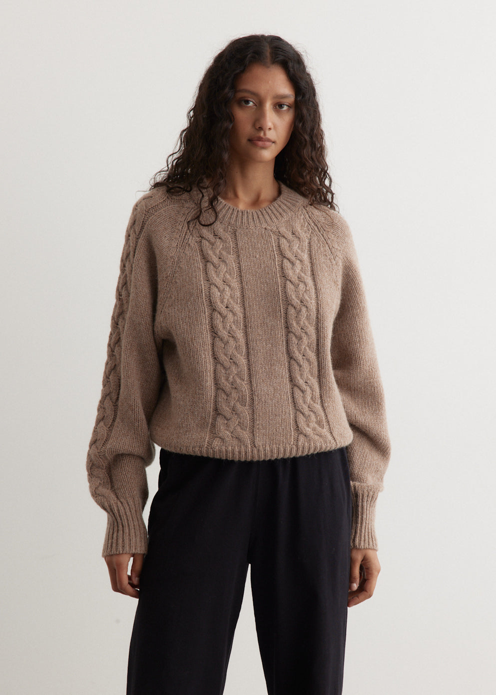 Alpaca Cashmere Cable Knit