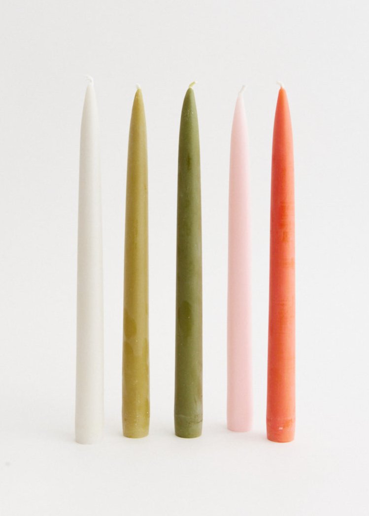 The Garden Set Of 5 Chandelles - Tapered Candles