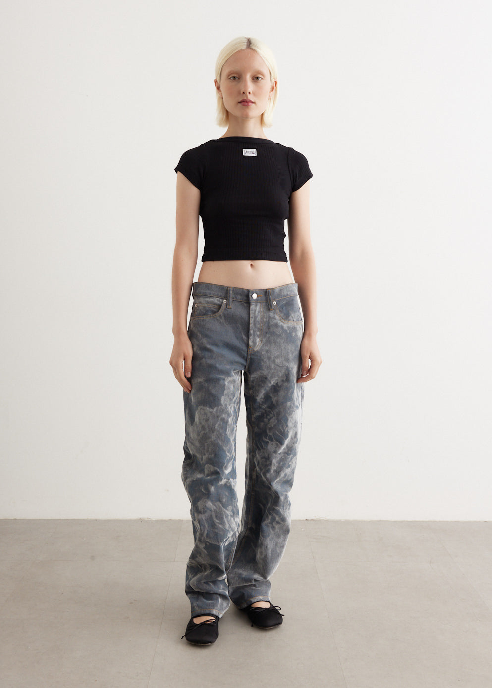 Crop Baby Tee With Gaultier Patch