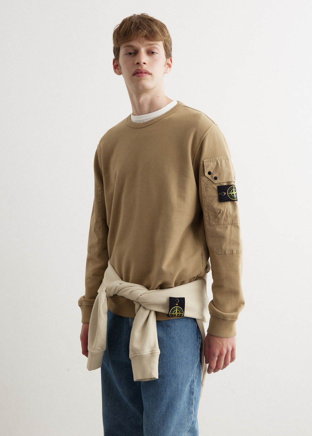 Pocket Sleeve Crewneck Sweatshirt