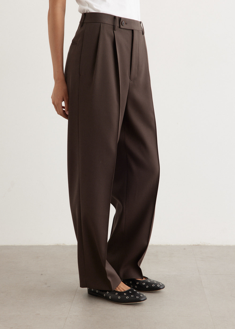 Light Wool Max Gabardine Slacks