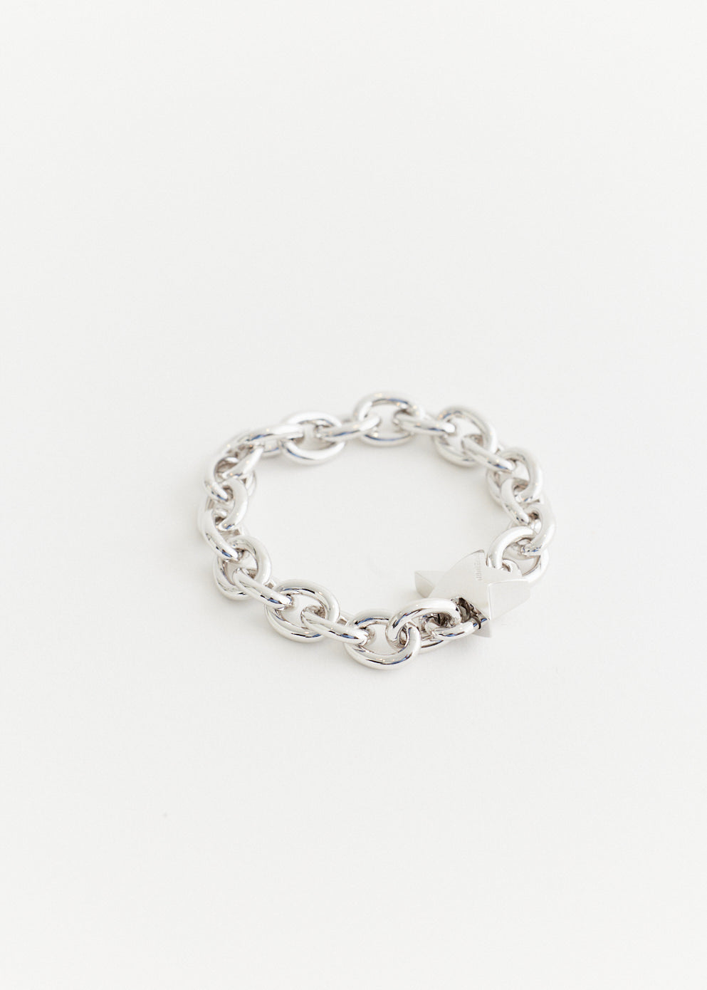 Star Clasp Oval Chain Bracelet