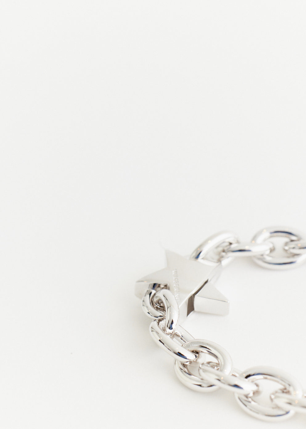 Star Clasp Oval Chain Bracelet