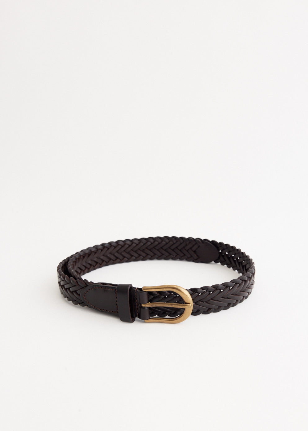 Leather Mesh Belt