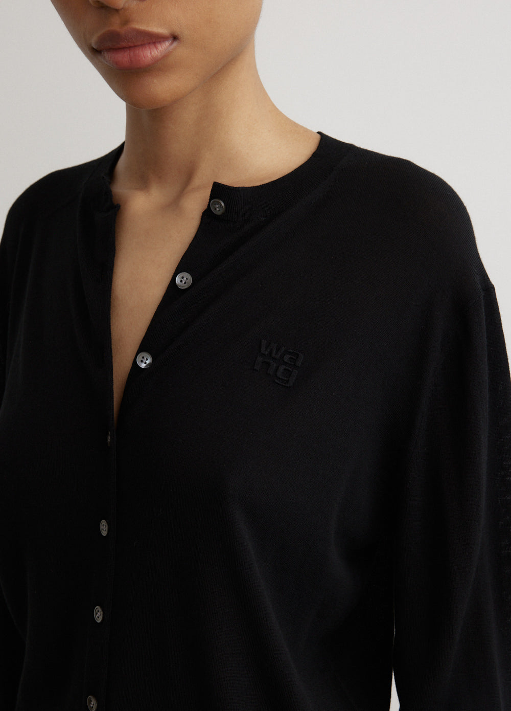 Logo Embossed Classic Cardigan