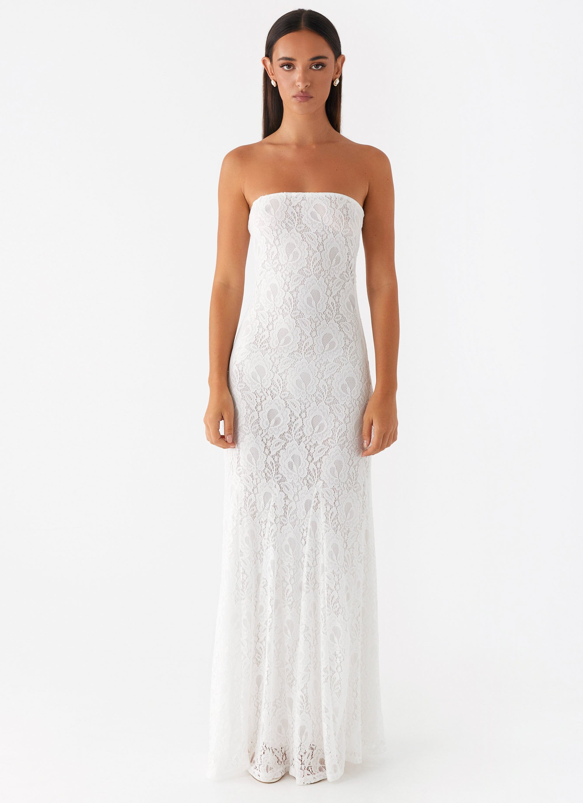 Lolita Lace Maxi Dress - Ivory