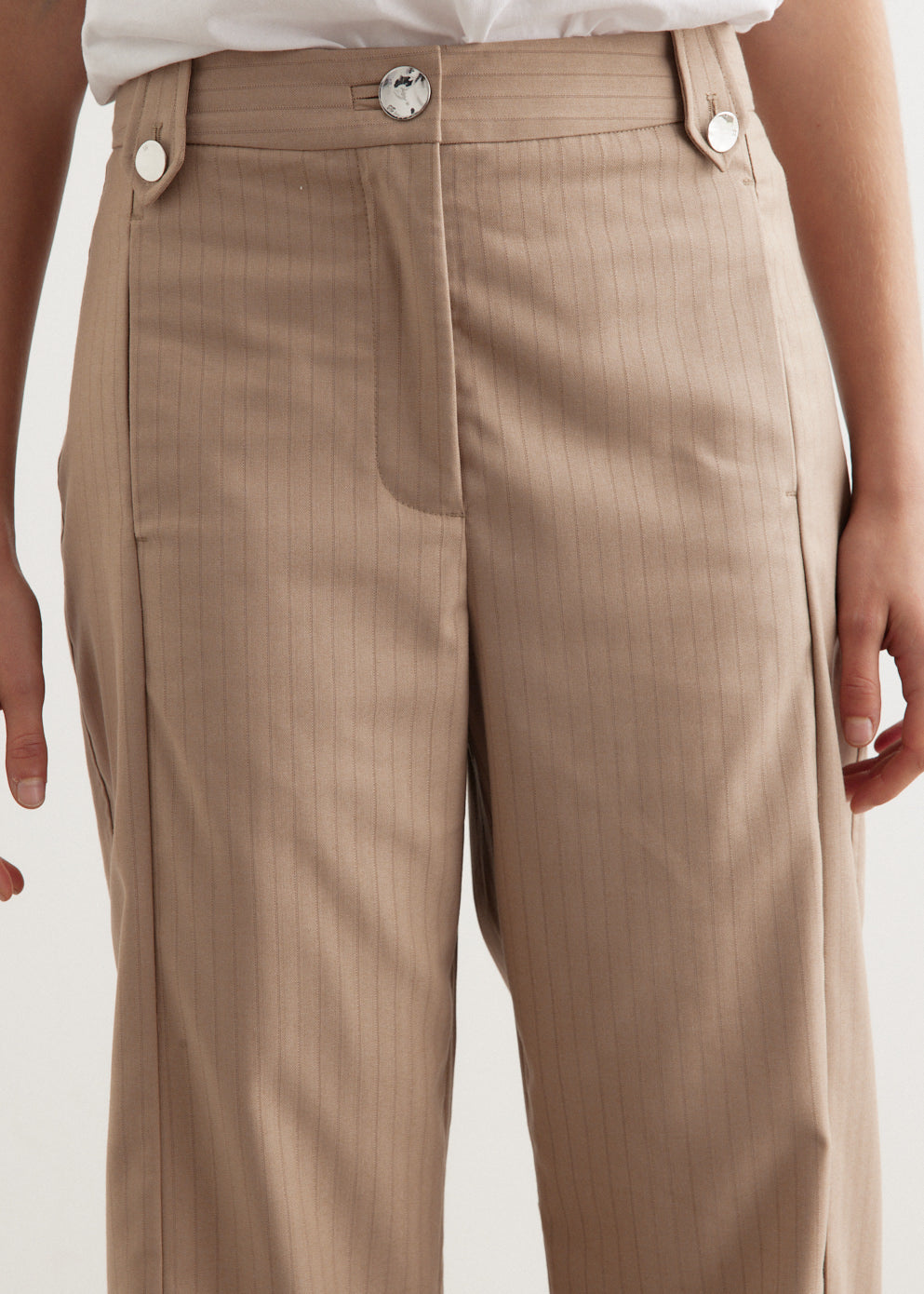 Melange Stripe Suiting Pants