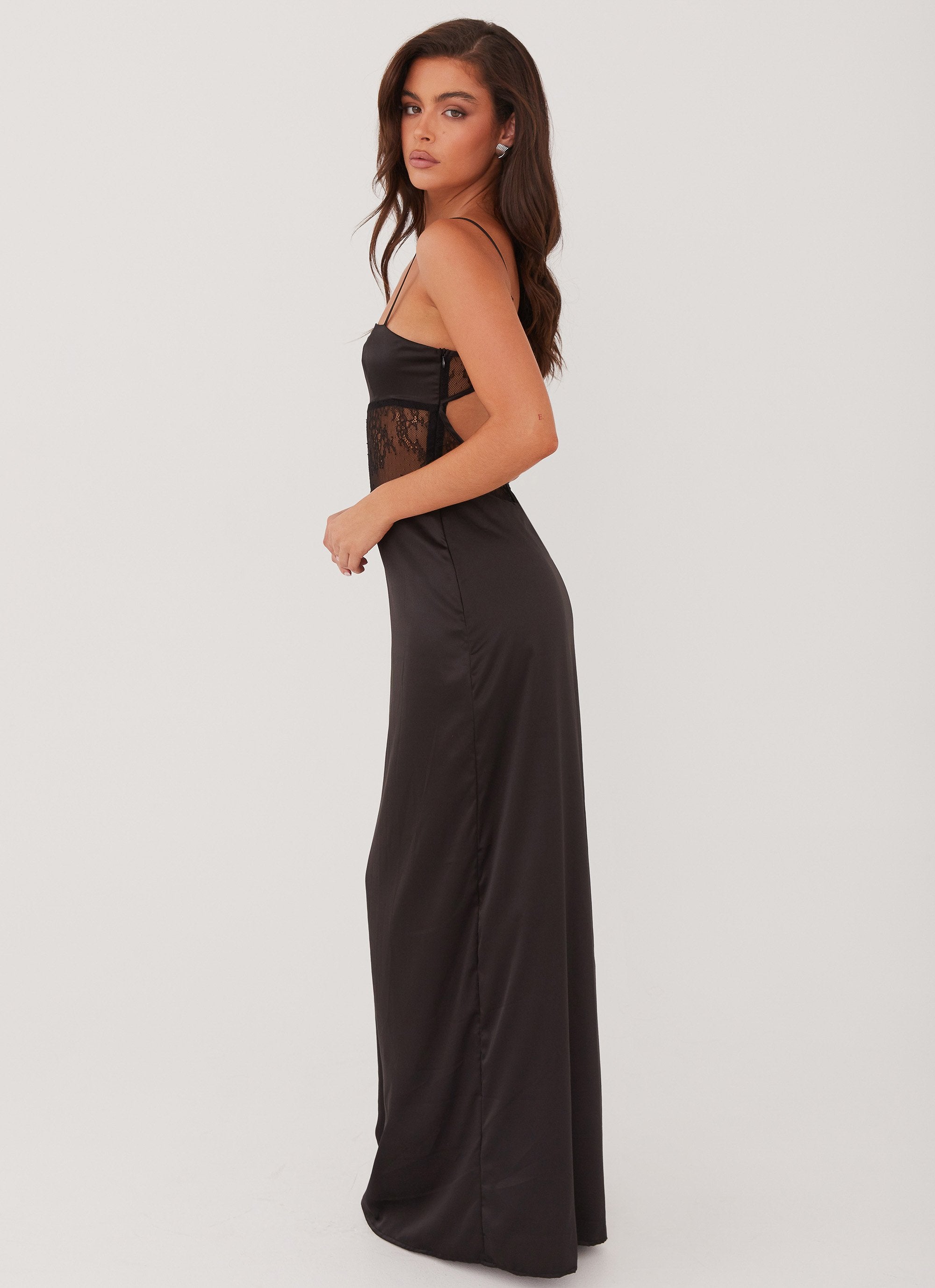 Palais Royale Lace Maxi Dress - Black