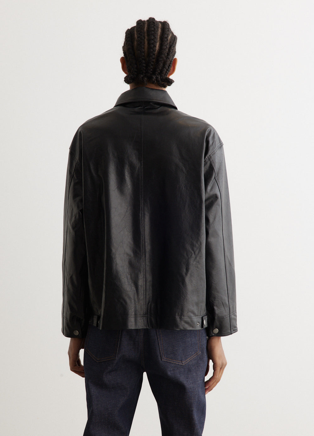 Bulldozer Vegan Leather Coach Jacket