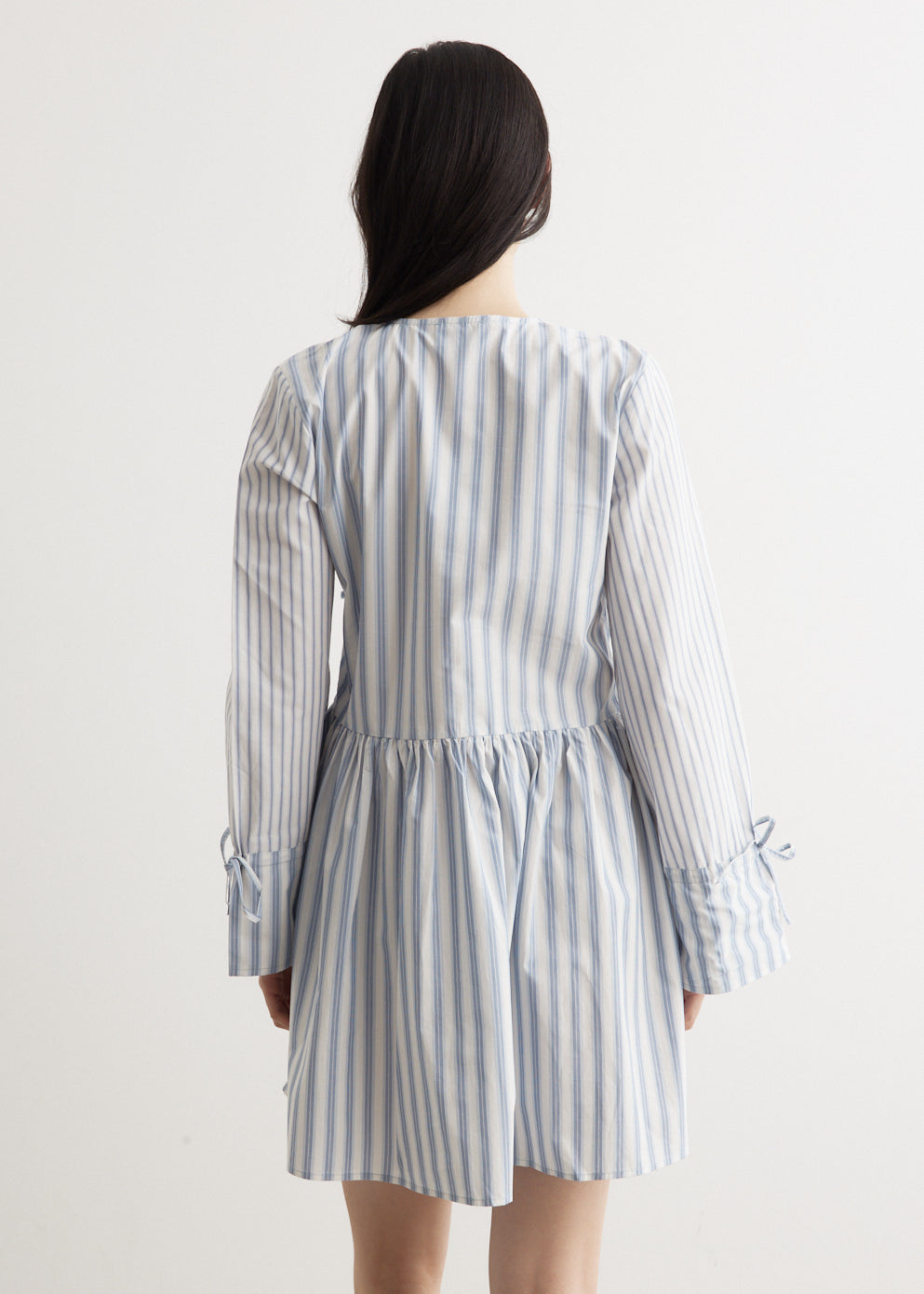 Stripe Mini Wrap Dress