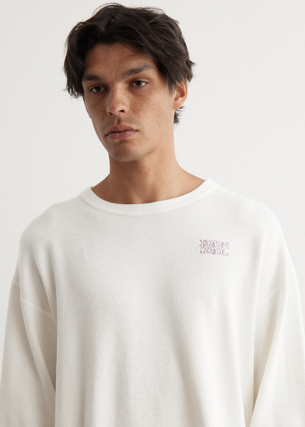 Waffle Jersey Long Sleeve T-Shirt (KAPITAL Embroidery)