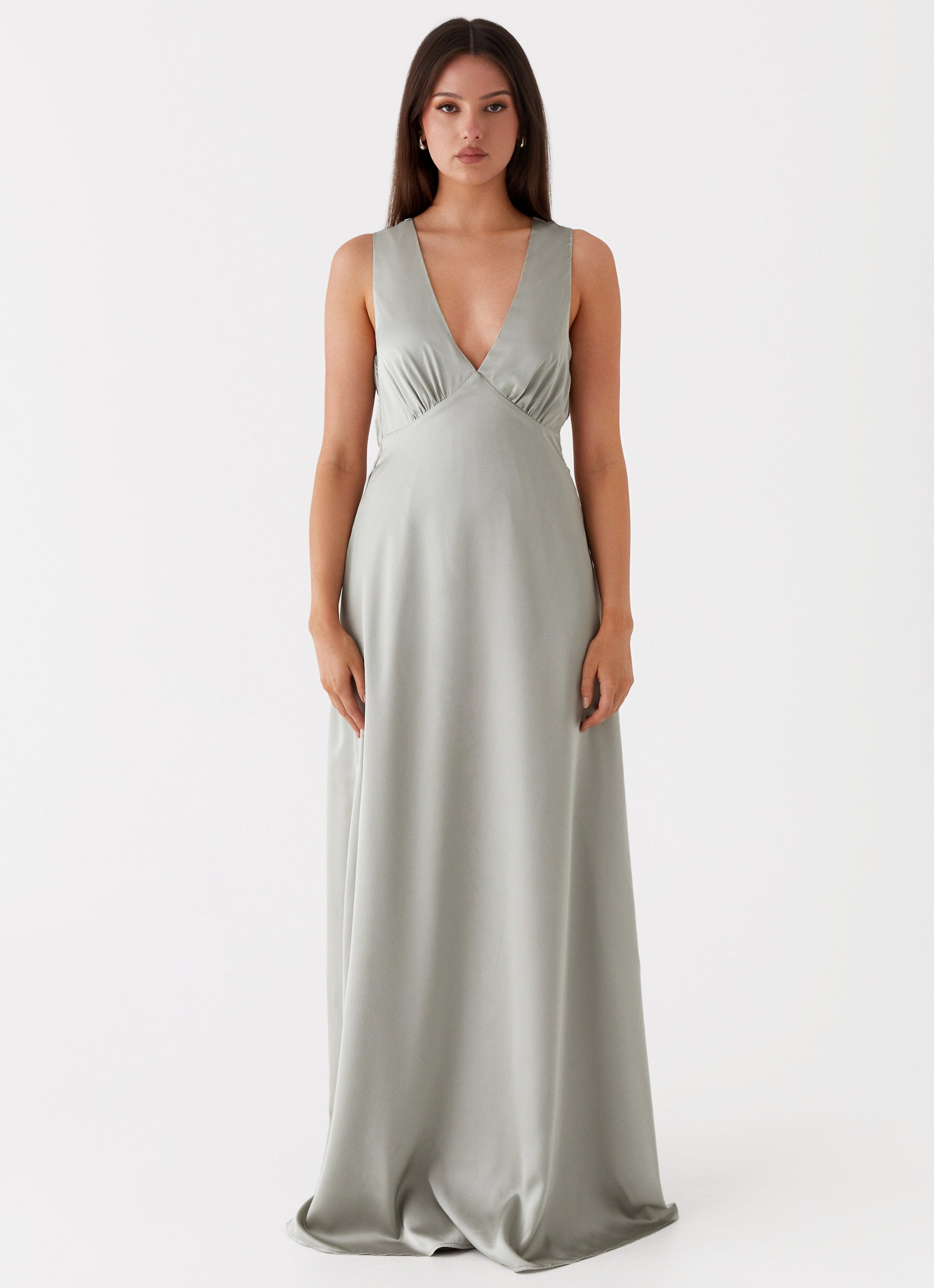 Winnie Cowl Back Maxi Dress - Sage