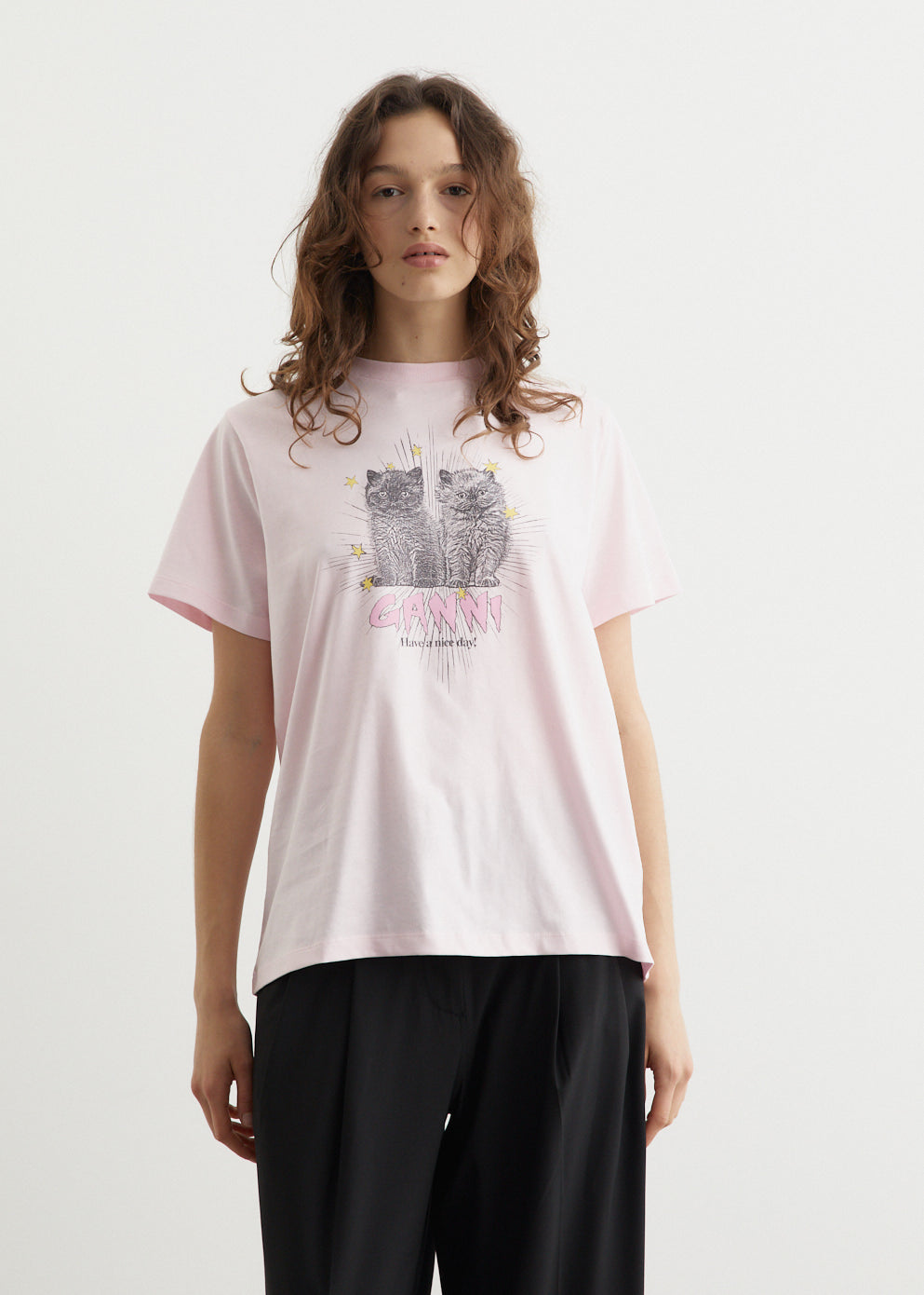 Basic Jersey Kittens Relaxed T-Shirt