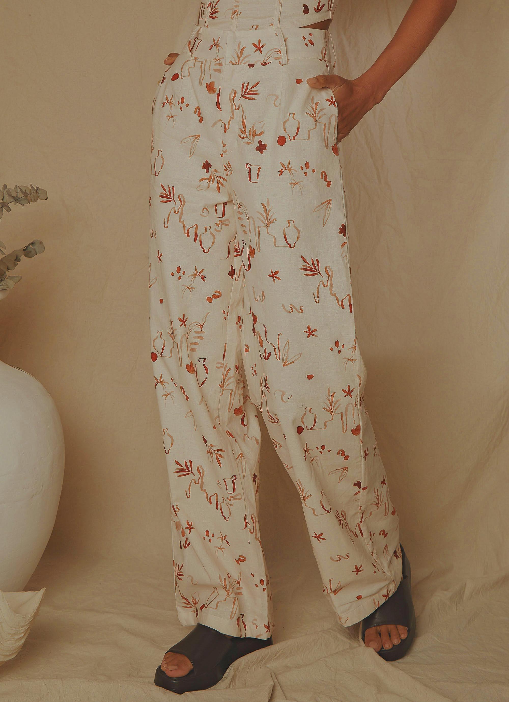 Isola Linen Pants - Safari