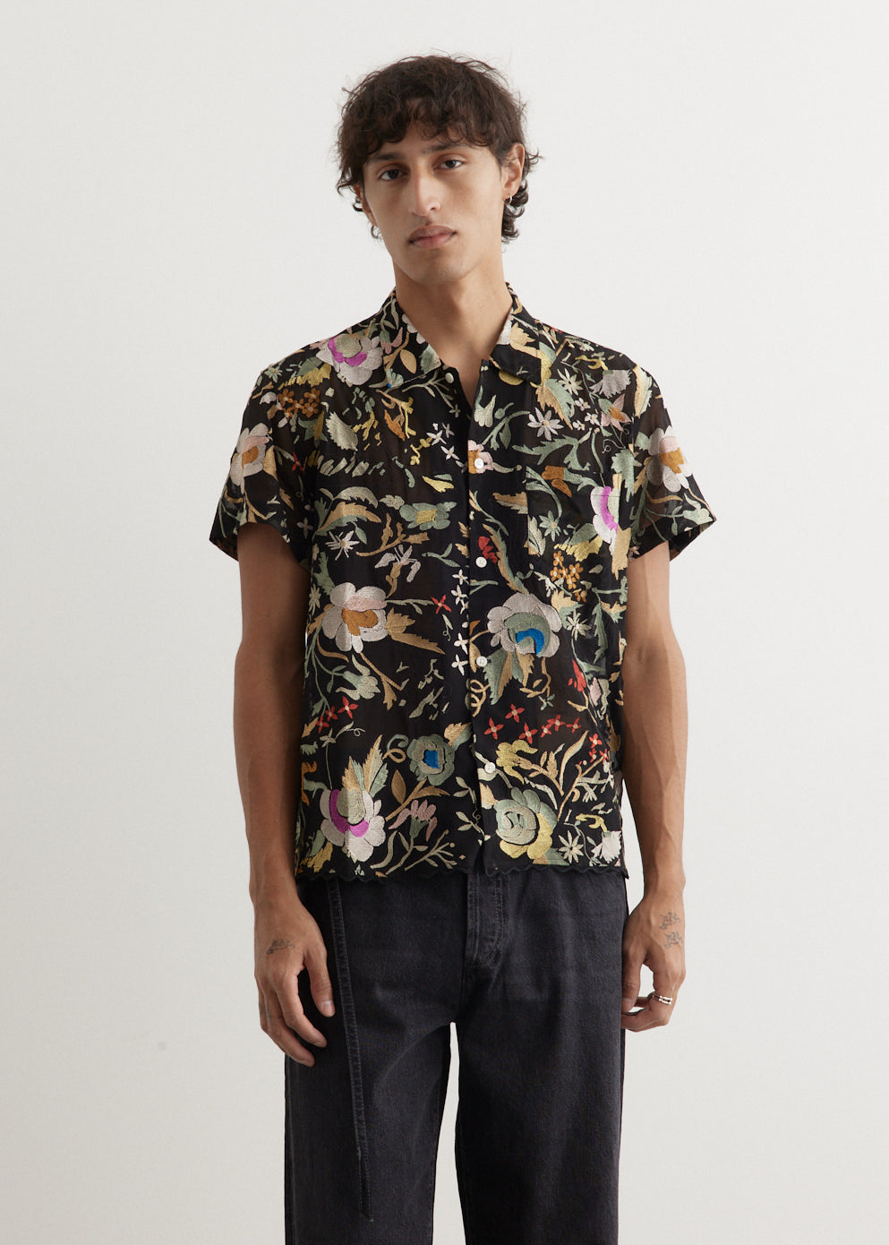 Heirloom Floral Short Sleeve Shirt