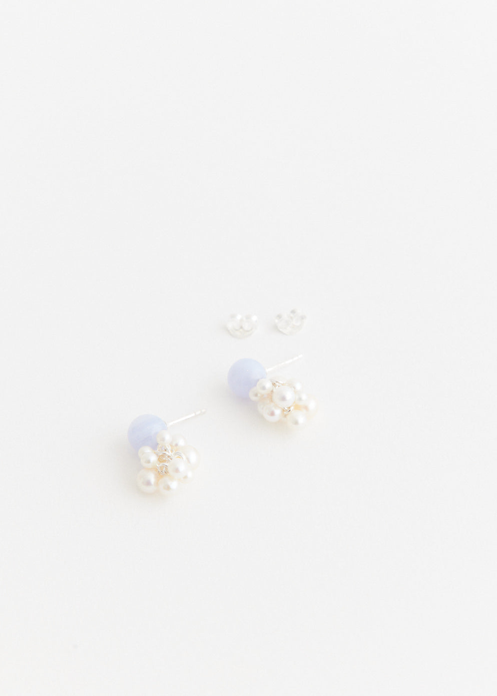 Earrings With Blue Lace Agate