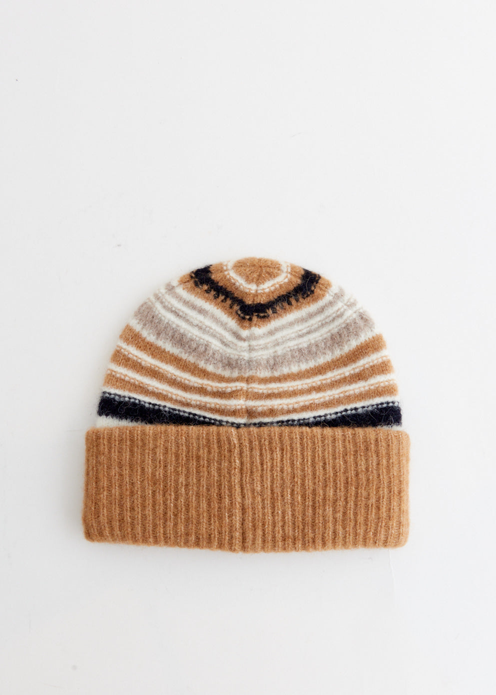 Striped Soft Wool Beanie