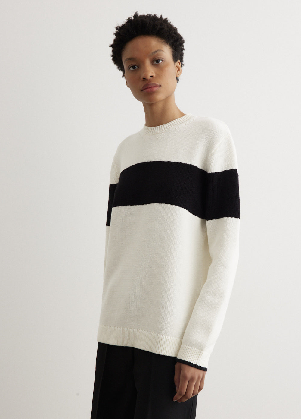 Contrast Stripe Knit