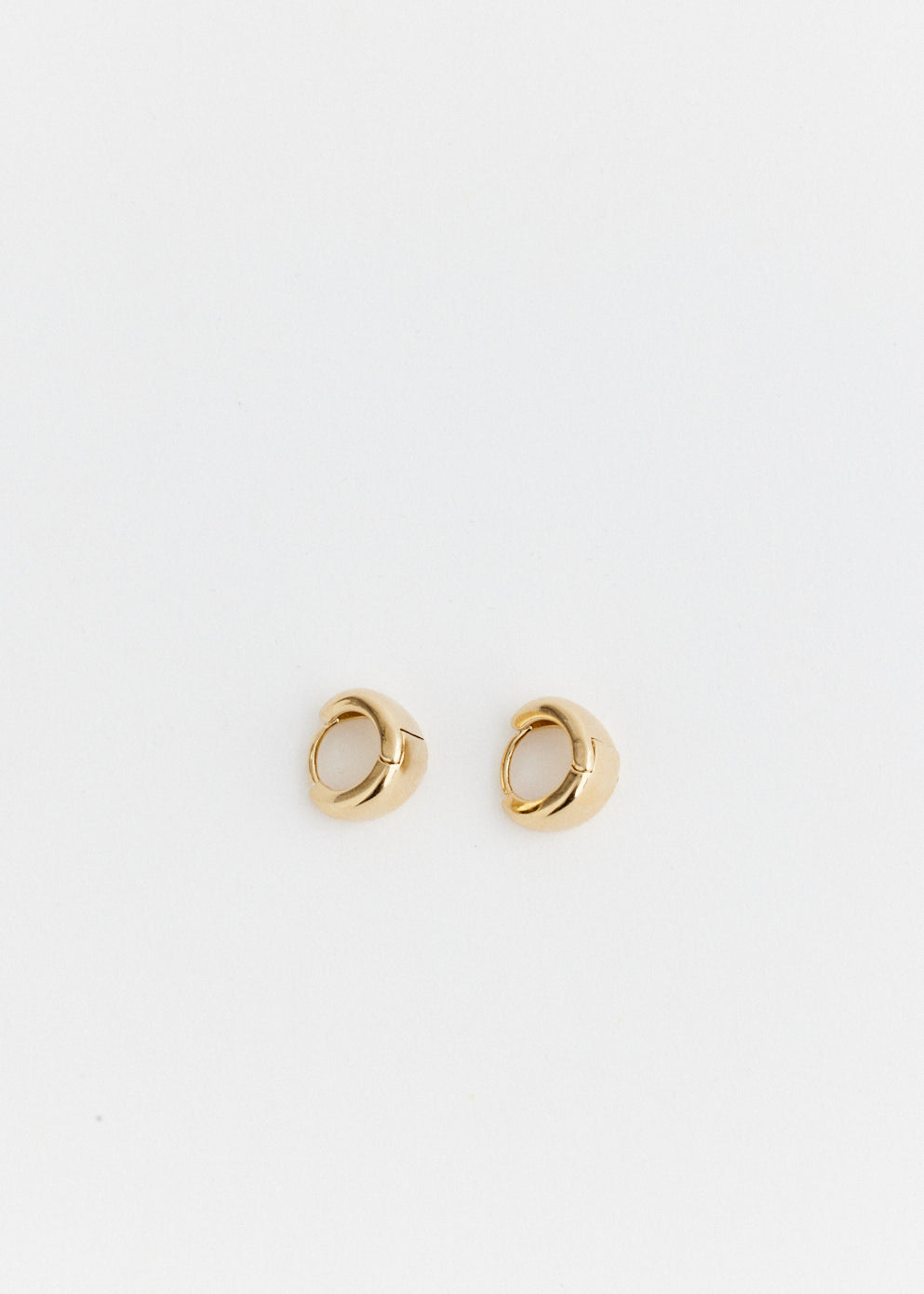 Wide Drop Hoop Earrings
