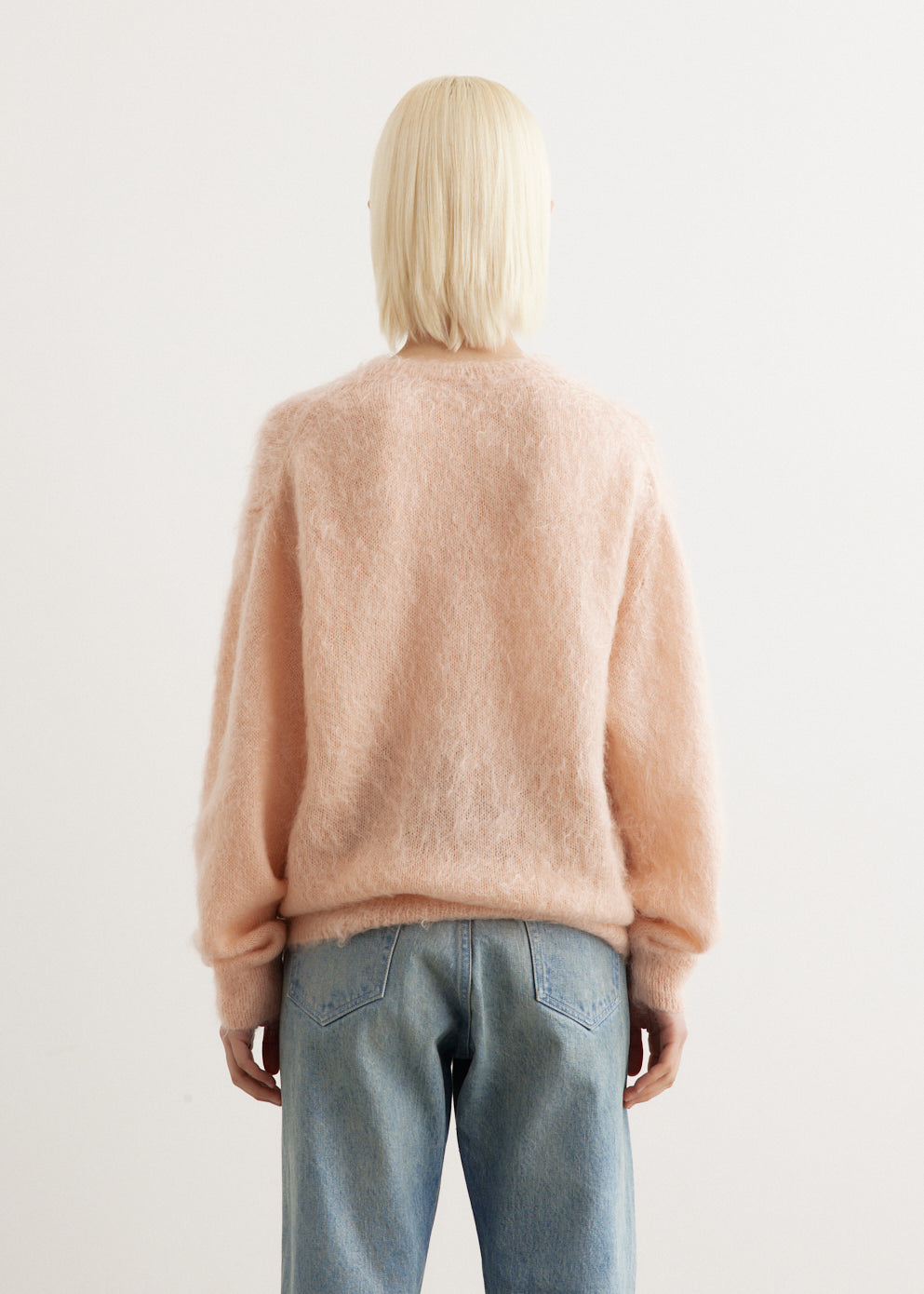 Brushed Super Kid Mohair Knit Pullover