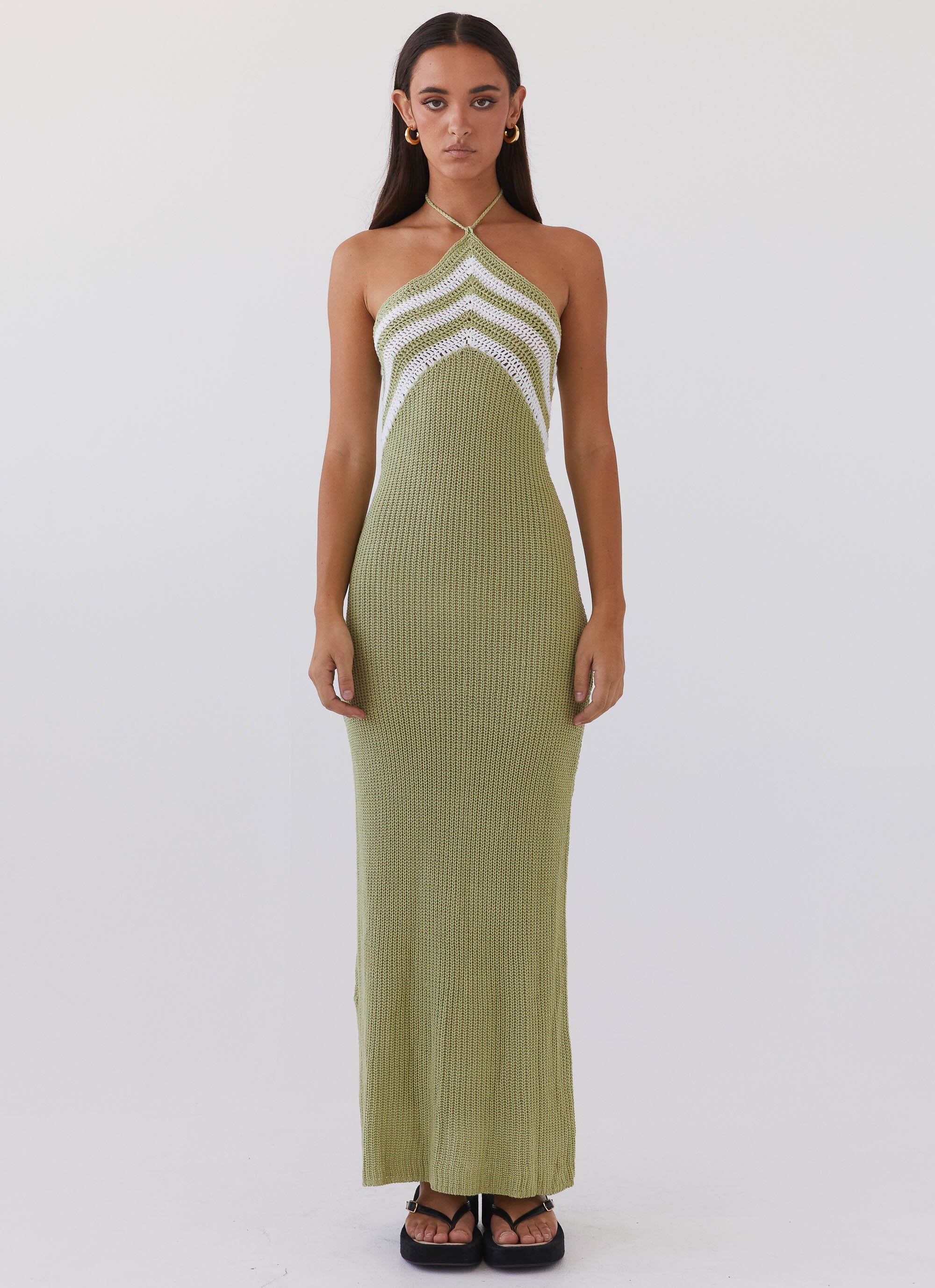 Masterpiece Knit Maxi Dress - Forest