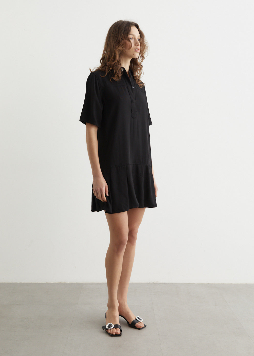 Viscose Twill Mini Dress