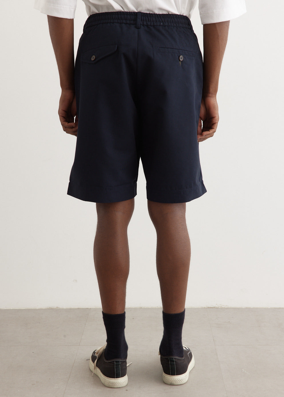 Pleated Track Shorts