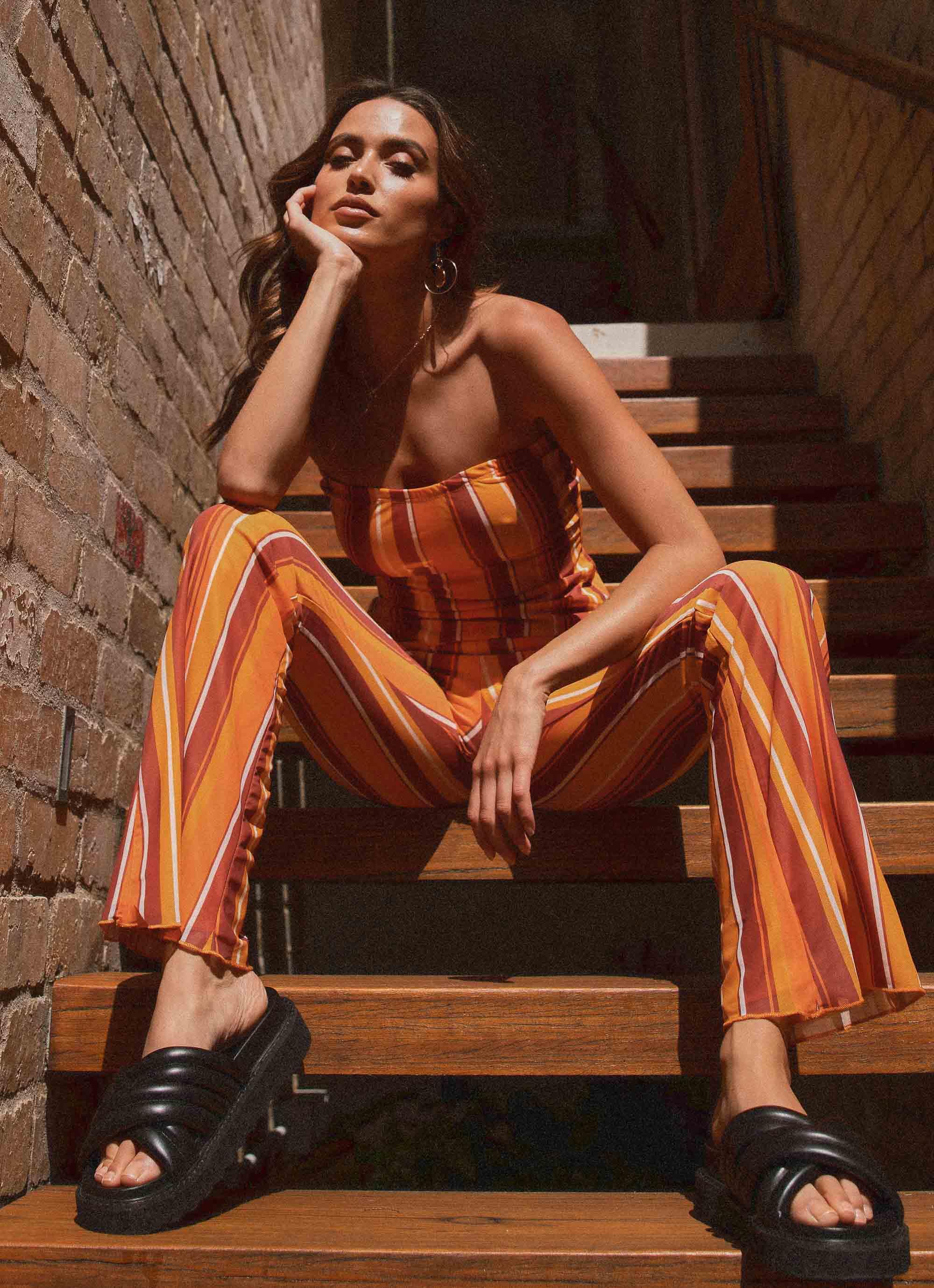 Catching Last Light Pants - Golden Hour Stripe